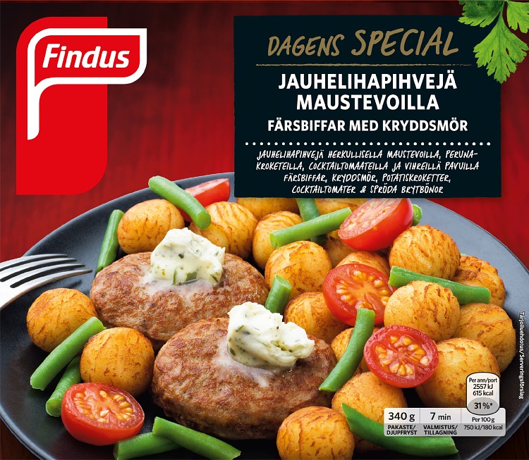 dagens special lehtipihvi maustevoilla