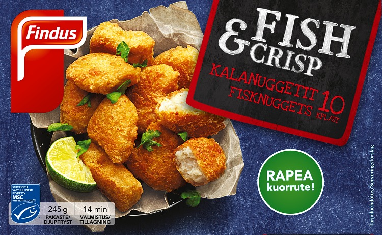 fish and crisp kalanuggetit 10 kpl